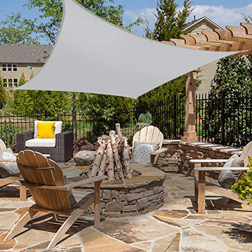 Green Bay Anti-UV Sun Shade Sail Outdoor Garden Patio Party Sunscreen Canopy Sunsail Square 3.6x3.6m Grey