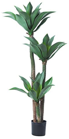 TCXSSL Alberi Artificiali Pianta Finta Monstera Deliciosa Piante in Vaso di Agave Palma Artificiale per Interni ed Esterni Home Office Decor (Size : 3 Rod Agave)