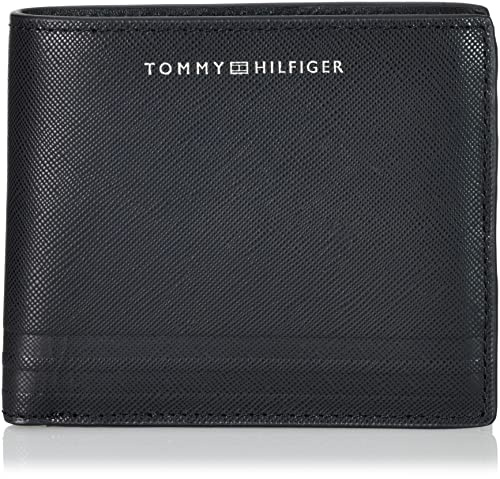 Tommy Hilfiger Herren Portemonnaie TH Business Leather CC and Coin Klein , Schwarz (Black), Einheitsgröße