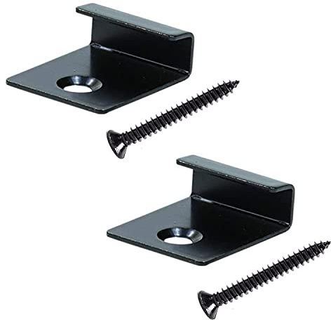 YOUTU® 30 Stück WPC Befestigungsclips Anfang/Endklammer, 8mm Versteckte Starter Befestigung Board Clip mit Selbstschneidender Schraube Edelstahl