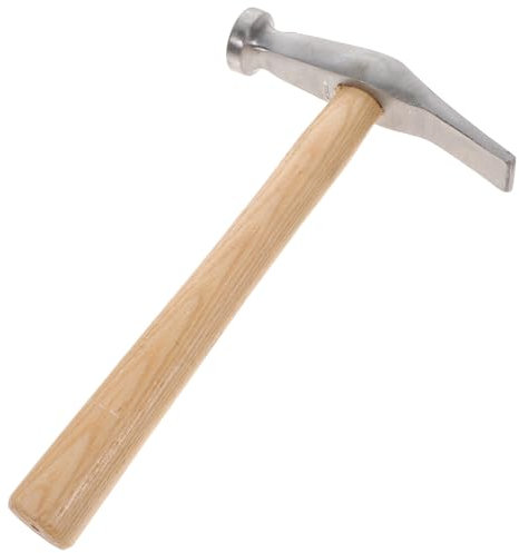 Ciieeo Shoe Hammer Tools Shoemaking Tool Steel Head Wooden Handle Impact-Resistant Rustproof for Shoes