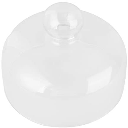 DOITOOL Staubdichte Tortenhaube Aus Glas 18 Cm Durchmesser 14 Cm Hoch Frischhaltehaube Für Tortenplatte – Und Sicher