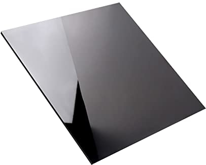 COYOUCO Schwarze Acrylplatte, Schwarze Glasplatte, Acrylglasplatte, Fotohintergrund, Reflektierende Acrylplatte Für Produkt- Und Objektfotografie,20x20cmx5mm
