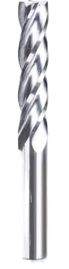 SEIDER 1 STÜCK Spiralschaftfräser Gerader Bit 4 Flöte 6 mm Schaftfräser CNC-Fräser Wolframkarbid-Fräsroutenwerkzeug for Holz(25mm)