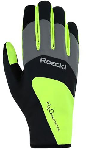Roeckl Rapallo Winter Fahrrad Handschuhe lang wasserdicht schwarz/gelb 2027: Größe: 10.5