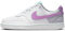 Nike W Court Vision Lo NN, Scarpe Basse Donna, White Rush Fuchsia Pewter Emerald Rise, 41 EU
