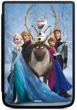 Coque pour liseuse Compatible avec Vivlio Touch HD Plus Etui pour liseuse Protection pour liseuse La Reine des neiges Produit sous Licence Officielle Disney