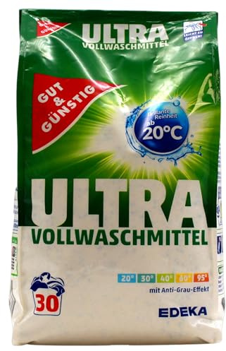 Edeka Ultra Vollwaschmittel, 4er Pack (4 x 2.025 kg)