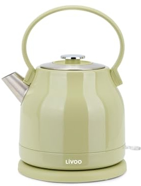 Bollitore Retr? - Livoo - Dod202m - 2200 W - 1,5 L - Base Girevole A 360? - Matcha