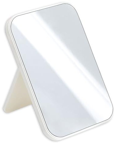 OWLMATE Specchio da Viaggio, Specchio da Scrivania, Specchio Trucco da Tavolo, Staffa Pieghevole Specchio Piccolo per Tavolo da Trucco, la Pulizia, la Rasatura, Il Trucco, Viaggio