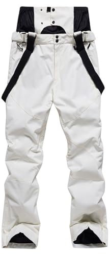 LOIJMK Schneehose Damen: Snowboardhose Skihose Mit HosenträGer Wanderhose Thermohose Wasserdicht Winter Outdoorhose/Latzhose/Skifahren Outdoor Funktionshose Ski Pants Winddicht Softshellhose