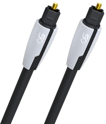 OEHLBACH Easy Connect Opto 50 års utgåva – optisk digital kabel med Toslinkkontakt – lämplig för soundbar, Blu-Ray-spelare och PS4-1,5 m – svart