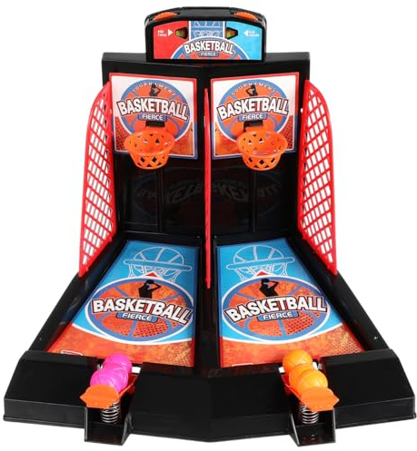 BESTonZON Jouet De Basket-Ball De Table pour Deux Joueurs Jeu De Basket-Ball avec Les Doigts Mini Jeu De De Bureau Portable pour Enfants Cadeau De Sport