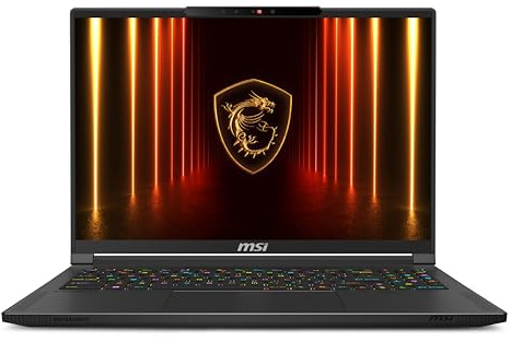 MSI Stealth A16 AI+ 16” 240Hz QHD+ OLED Gaming Laptop: AMD Ryzen AI 9 HX 370, NVIDIA Geforce RTX 5090, 64GB DDR5, 2TB NVMe SSD, Wi-Fi 7, Win 11 Home :Core Black A3XWJG-074US