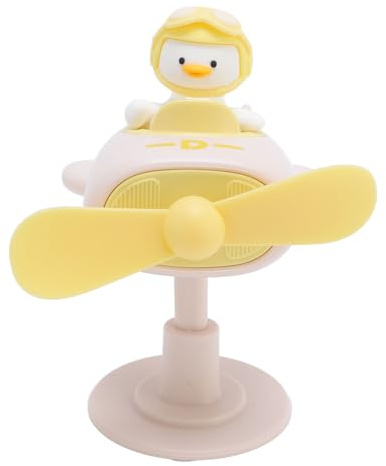 ZJchao USB Mini Fan Cute Yellow Duck Plug and Play Quiet Portable Cooling Fan for Office Home