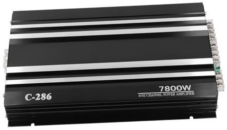 HEATSHAKING Amplificatore Audio 4x100w 4 Vie per Veicolo Tipo A/b, Lega di Alluminio 12v, Installazione Facile Amplificatore Auto 1000 Watt per Stereo e Subwoofer