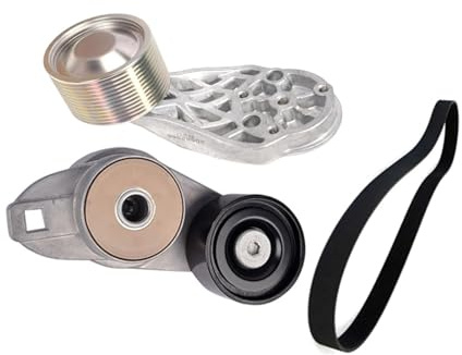 tensor correa Kit tensor Compatible Con Accesorios De Excavadora Volvo D13, Piezas De Repuesto, Juego De Tensores De Ventilador Con Ranuras (21714847, 20582558 Y 20582557)