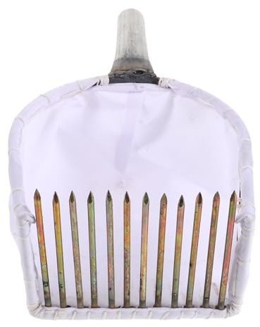 DIYEAH Rastrillo para arándanos, Herramienta para recolectar, Peine de Metal, Cesta de Mano para recolección de árboles frutales al Aire Libre, recolección de frambuesas y arándanos.