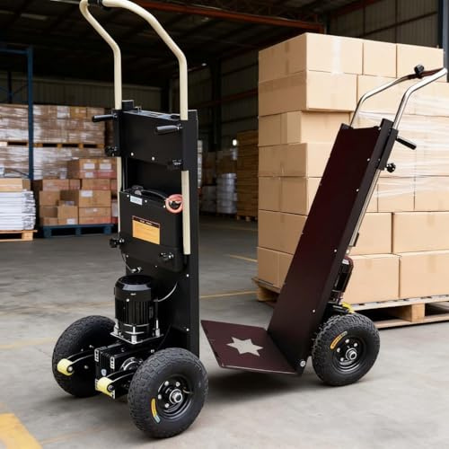 Electric Stair Climbing Hand Trucks Dolly Cart, with Telescopic Handle, Effortless Heavy Load Transport, for Moving Furniture Fridge Appliance,001
