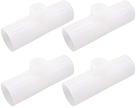 Té de Raccord D’Abreuvoir pour Poules 20 Pièces Abs Blanc | Usage Ferme, Compatible Fontaines à Eau, Installation Rapide, Gain de Temps ’effort