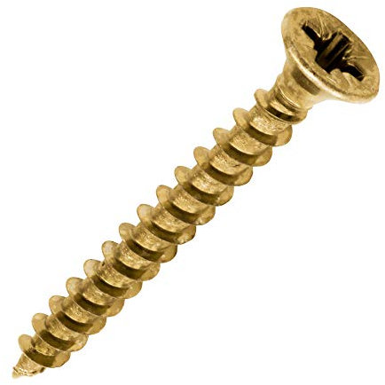 TIMCO Solo Chipboard & Woodscrews - Gold - 4.0 x 35 - Box of 200