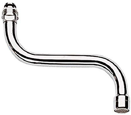 GROHE S-Auslauf, Ausladung 150 mm, Silber