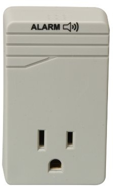 Woods Surge Protector Adapter For 900 Joules Of Protection With One 3-Prong Outlet And Surge Protection Alarm (Wall Mounted, Light Grey)