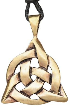 Drachensilber Anhänger Kelten Taliesin keltischer Schmuck Anhänger Bronze - mit Band - Halskette Mittelalterschmuck Keltenknoten Kette