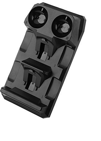 VBESTLIFE Charge Docking Station, 4 in 1 Fast Charger Charging Dock Station Stand for PS Move/PS4 Controller