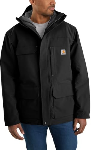 Carhartt Mens Super Dux Relaxed Fit Traditional Coat (Big & Tall) Insulated Jacket, Black, XX-Large Big Tall US
