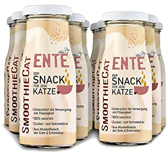 Katzen Smoothie SmoothieCat 12er Ente - Flüssignahrung für Katzen - Katzensuppe - Katzenmilch - Zucker- & glutenfrei - je 150ml