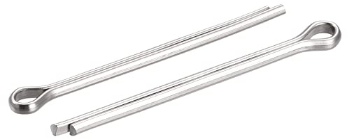 sourcing map 30 Stück Splintstift Geteilter Splint Clip Befestigung aus Edelstahl Sicherungssplinte für Automobil Mechanik 4 mm x 60 mm