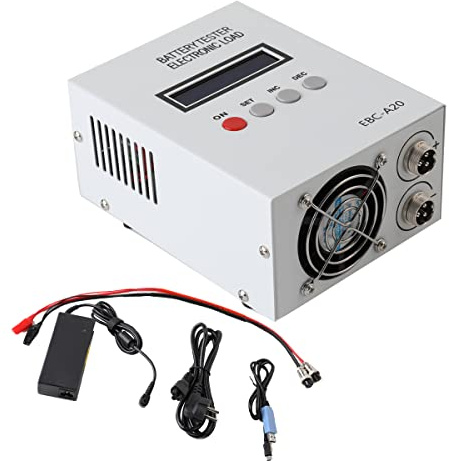 ECUTEE Tester per Batterie con Funzione di Ricarica e Scarica al Litio/piomb, EBC-A20 Tester Professionale per Batterie di Capacità 5 A, Carica 20 A, 85W