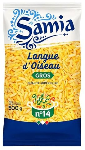 Samia – Fideos Risone No. 14 500 g – Tres artículos