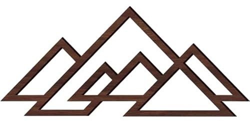 Zerodeko Decoración De Pared De Madera Con Forma De Montaña Panel Pared Decorativo Arte Mural Abstracto Fácil De Colocar Para Sala De Estar Estudio Oficina Y Jardín