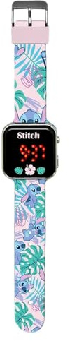Kids Licensing Orologio LED per bambini, Led Stitch, Led Stitch