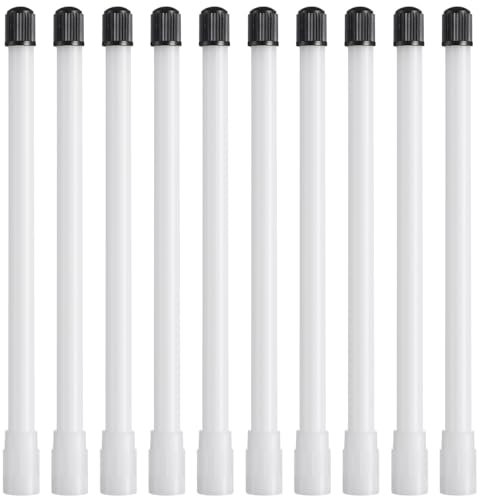 iplusmile Extension Valve de Pneu: 10 Pièces 150 mm Ralonge de Valve Droite Plastique pour Voitures Camions Motos Vélos