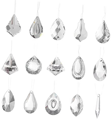 MUSISALY 15pcs Kristall Kronleuchter Zubehör Lampe Decor Home Décor Hohe Transparenz Und