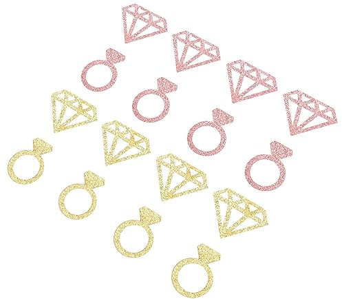 PRETYZOOM Celebration Decor – Glitzer in Diamanten Und Formen 2 Beutel Für Hochzeits- Und Partydekorationen