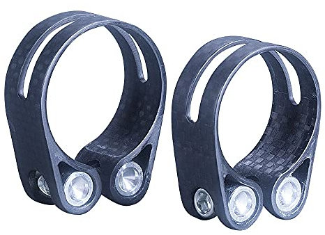 Collier de serrage de selle de vélo, collier de serrage de selle, collier de serrage de selle de vélo 1 pièce, collier de serrage de tige de selle de vélo en fibre de carbone entièrement mate ultralég