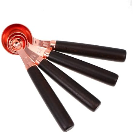 OKUMEYR 4pezzi Cucchiai Dosatori Acciaio Inossidabile Utensili Di Misura Per Cucina e Facili Da Pulire e Sicuri Per Alimenti Perfetti Per Regali e Occasioni Speciali