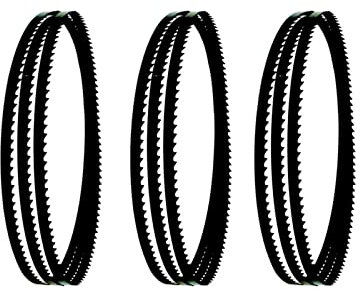 Gummi Antriebsriemen Keilriemen 3 Stücke Werkzeuge Zubehör 1425mm Bandsägeblatt 3 4 6 10 14 TPI 1425 X 6,35 X 0,35 Mm Carbon Bandsägeblätter Holzbearbeitung(10TPI)