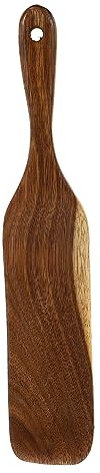 KICHOUSE Espátula Para Cocinar Mango De Madera Espátula Para Wok Resistente Y Giratoria Para Saltear