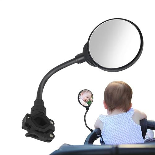 Specchietto Passeggino Per Passeggino, Specchietto Retrovisore Rotativo Di Sicurezza Per Passeggino | Per Passeggino Facile Da Installare Per Più Sicurezza E Convenienza