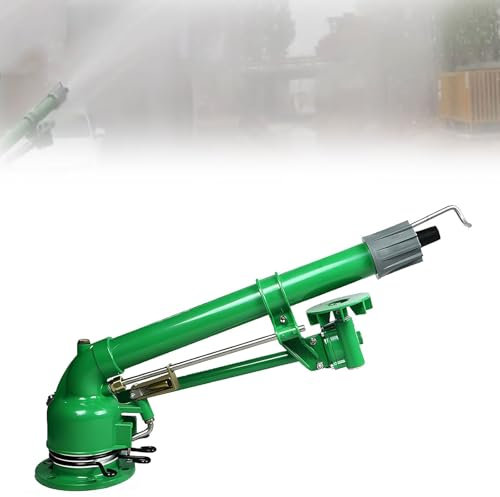 BDJSN Aspersor De Riego Agrícola De 2, Pistola Pulverizadora, Presión De Trabajo De 3-7 Bar, Radio De Pulverización De 26-56 M, Riego De 360° para Áreas Extensas, para Parques, Tierras De Cultivo