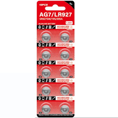 AG7 Coin Battery 395A LR927 SR927SW LR57 SR927 Button Cell Batteries [10Pcs/Pack]