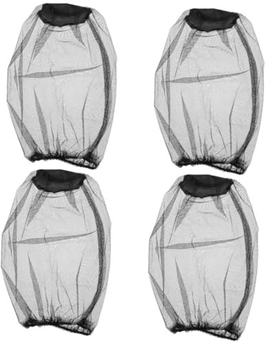 UPKOCH 4 Ensembles Chapeau D'insecte Engrener pour Chapeaux De Filet De Moustique Anti-Insectes Respirant Camping Moustiquaire Filet De Tête Extérieur en Plein Air Noir 4 Pièces * 4