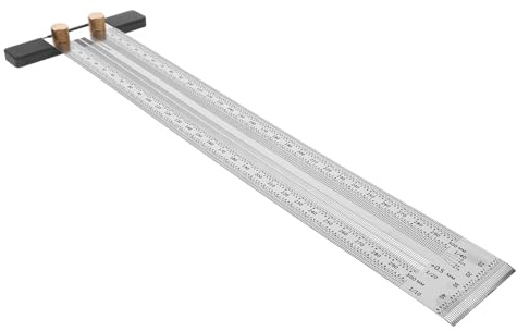 LIFKOME T de Carpintería de 300 Mm Herramienta de Medición de Precisión de Metal para Proyectos de Carpintería Diseño Compacto y Portátil 1