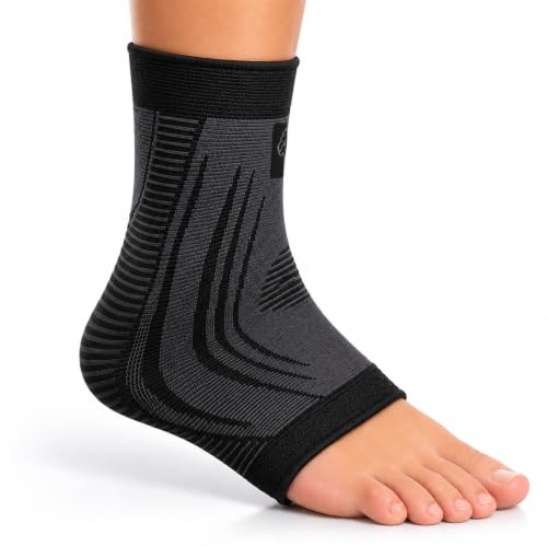 NEO X-PRO Tobillera para Esguince de Tobillo - Estabilizadora Deportiva con Compresión – Sujección para Fútbol, Running y Uso Diario – Hombre y Mujer – Ankle Support (L, Negro)