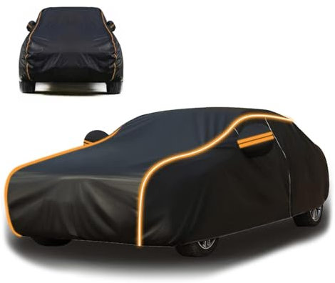 Funda para Coche Exterior para Jaecoo J7 Funda para Coche Exterior Resistente Al Sol, A La Lluvia, Al Polvo,Funda Coche Antigranizo con Cremallera y Cordón Resistente Al Viento